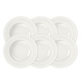 Kit Prato Fundo Tramontina Ingrid Em Porcelana Decorada 23 Cm 06 Peças Tramontina