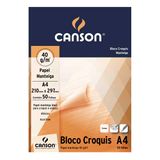 Bloco Croquis Manteiga Canson 40 G/m2 A4 (210x297mm) 50 Fls