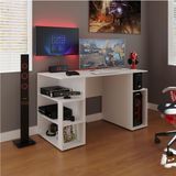 Mesa Para Computador Gamer Somália - Branco Bela Casa