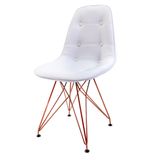 Cadeira Eames Botonê Eiffel Branca Empório Tiffany Base Cobre