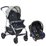 Carrinho De Bebê Travel System Burigotto Ecco Abstratto Ixcj4020pr46