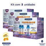 Kit Cloreto De Magnesio 120 Cps E Omega 60 Cps Catarinense Pharma - Kit 3 Unidades