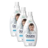 Kit 3 Amaciantes Downy Concentrado Sensitive Hipoalergênico Para Roupa De Bebê 1,35l