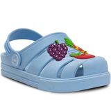 Babuche Infantil Feminino Chinelo Macio Papete Leve 12.65 Cor:azul,tamanho:25/26