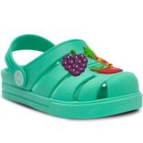 Babuche Infantil Feminino Chinelo Macio Papete Leve 12.65 Cor:verde,tamanho:23/24