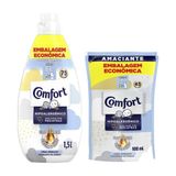 Kit Amaciante Comfort Concentrado Puro Cuidado Intense 1,5l + Refil 900ml