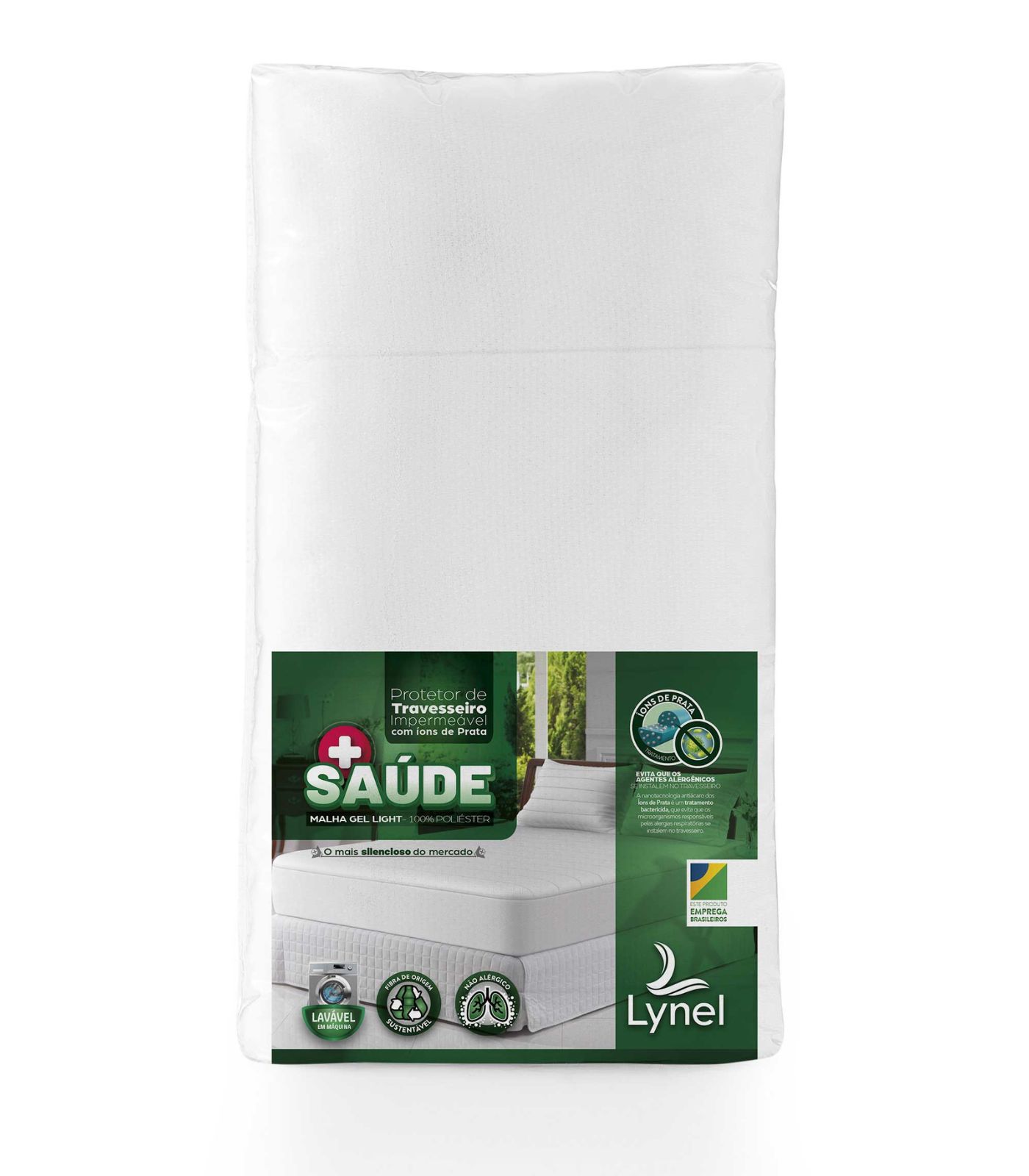 Protetor De Travesseiro +saúde Matelassado Lynel Branco Un