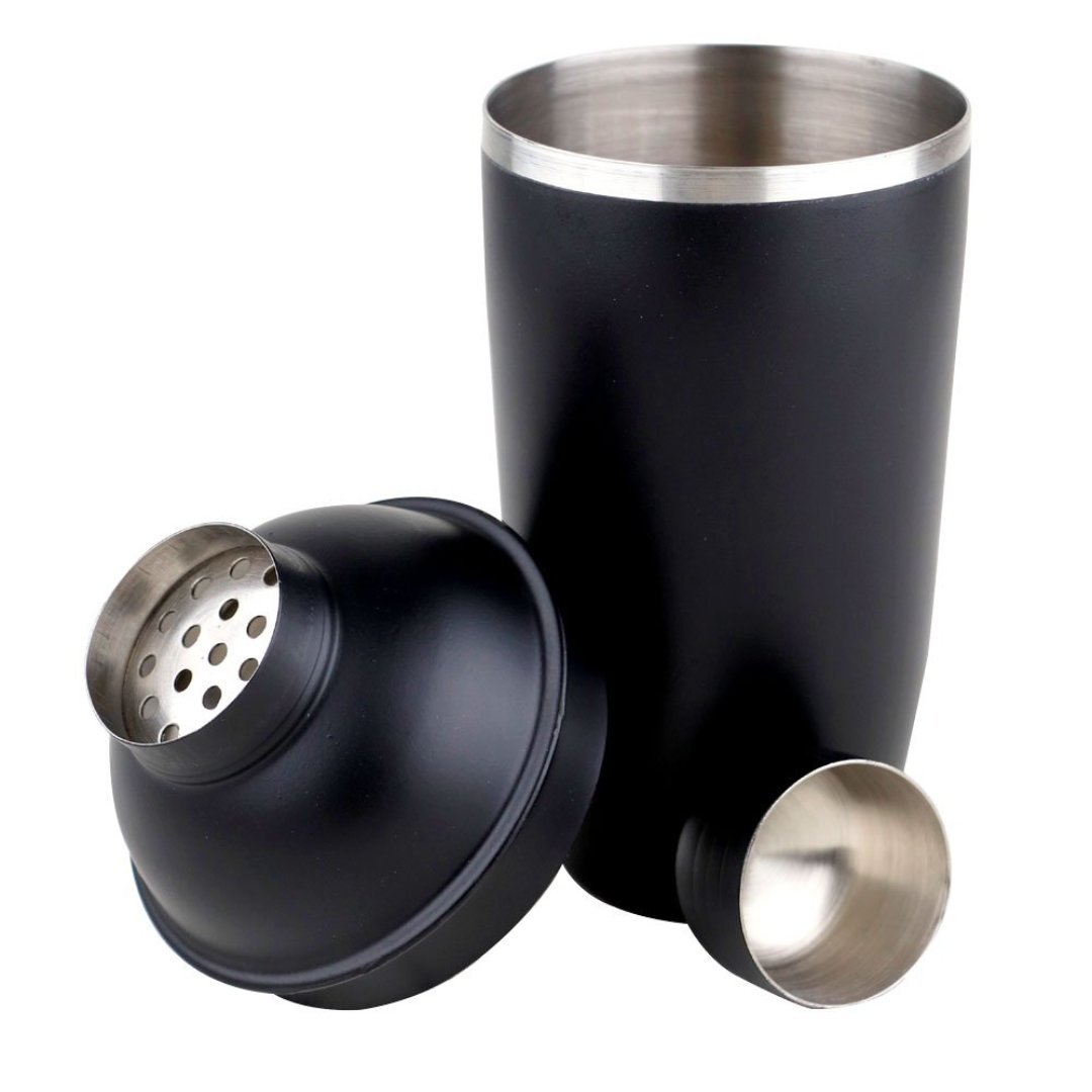 Coqueteleira Open Bar Em Aço Inox 500ml Preto