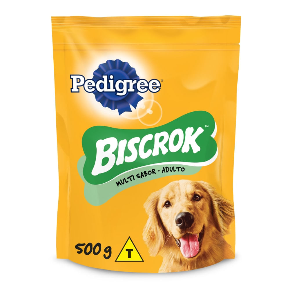 Biscoito Pedigree Biscrok Multi Cães Adultos 500g