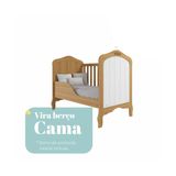 Berço Mini Cama Harmonia Permobili Nature/branco Nature/branco