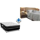 Cama Box Casal Crc Colchao Molas Physical Ortobom Cabeceira Plus Atacama