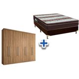 Cama Box Casal Colchao Light Ortobom Guarda Roupa Master Vip 8 4 Atacama
