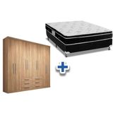 Cama Box Casal Colchao Physical Ortobom Guarda Roupa Master 8 6 Atacama