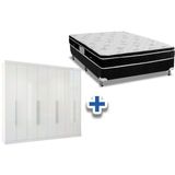 Cama Box Casal Colchao Physical Ortobom Guarda Roupa Master Vip 8 4 Branco