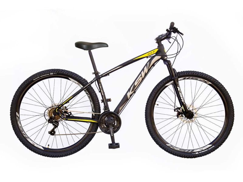 Bicicleta Ksw Xlt 2020 Disc M T19 Aro 29 Susp. Dianteira 21 Marchas - Amarelo/preto