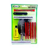 Kit Reparo Pneu Remendo Sem Câmara Carros Motos Macarrão