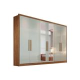 Guarda Roupa Casal 6 Portas C Espelho E 6 Gavetas Robust Plus Freijo Fendioff Novo Horizonte