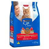 Ração Cat Chow Gatos Adultos Carne 2,7kg