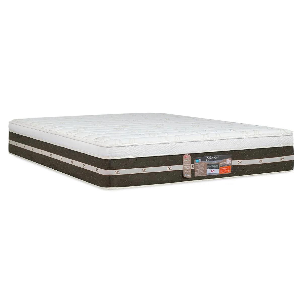 Colchão Castor King Silver Star Air One Face Tecnopedic 193x203x32