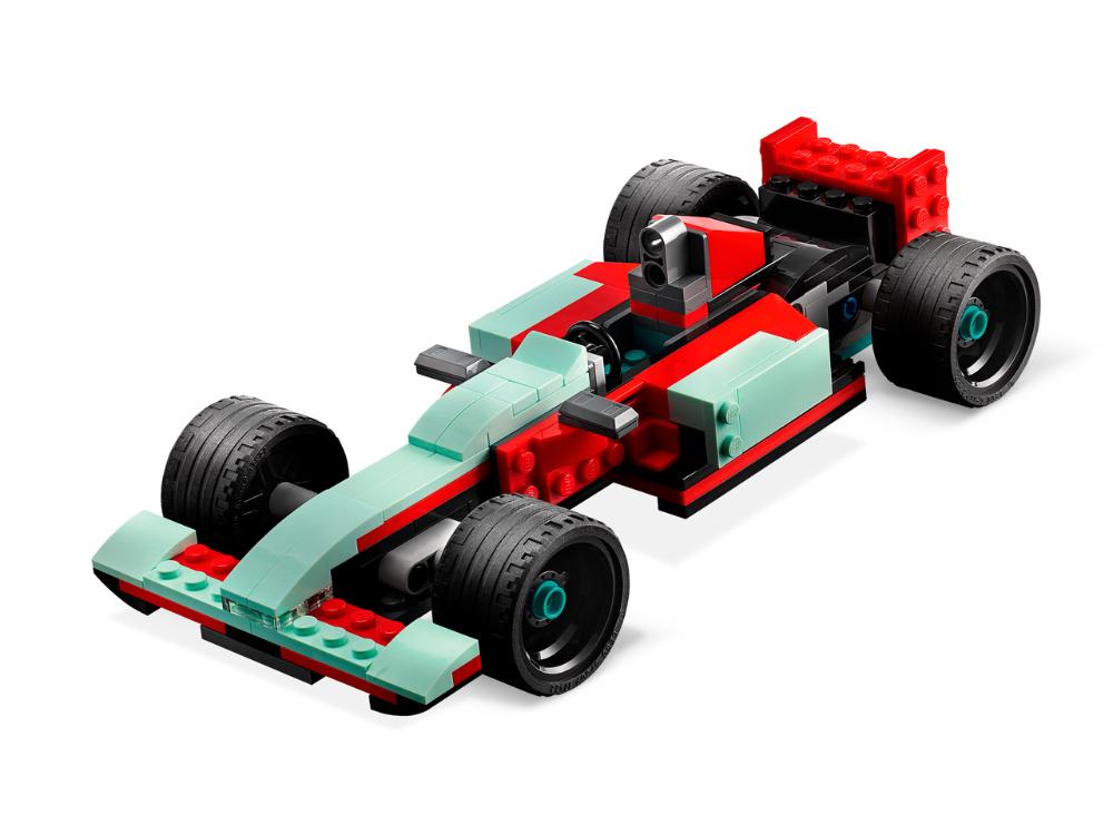 Blocos do Montar LEGO Creator Carro de Corrida Vermelho 72 Peças