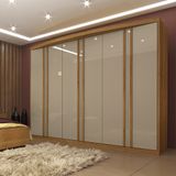 Guarda Roupa Casal 6 Portas 6 Gavetas Mdf Madrid Tcil