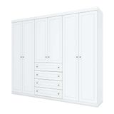 Guarda-roupa Casal Mississipi 6 Pt 4 Gv Branco