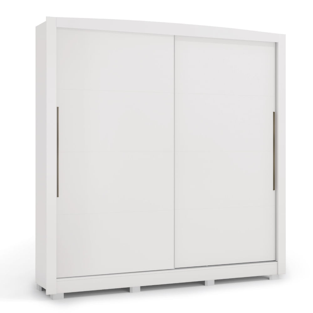 Guarda Roupa Kappesberg Cbpm554 2 Portas De Correr E 4 Gavetas Branco