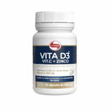 Kit 2x: Vitamina D3 + C + Zinco 1g Vitafor 30 Cápsulas