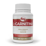 Kit 2x: L-carnitina 100% 530mg Vitafor 120 Cápsulas