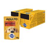 Kit Ração Úmida Pedigree Sachê Carne Ao Molho Para Cães Adultos - 36 Unidades