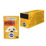 Kit Ração Úmida Pedigree Sachê Carne Ao Molho Para Cães Filhotes - 18 Unidades