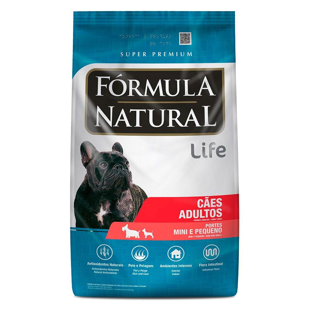 Ração Fórmula Natural Life Super Premium Para Cães Adultos Raças Mini E Pequena - 7 Kg