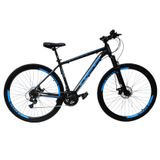 Bicicleta Aro 29 Off Alumínio Disco Suspensão  Preto/azul