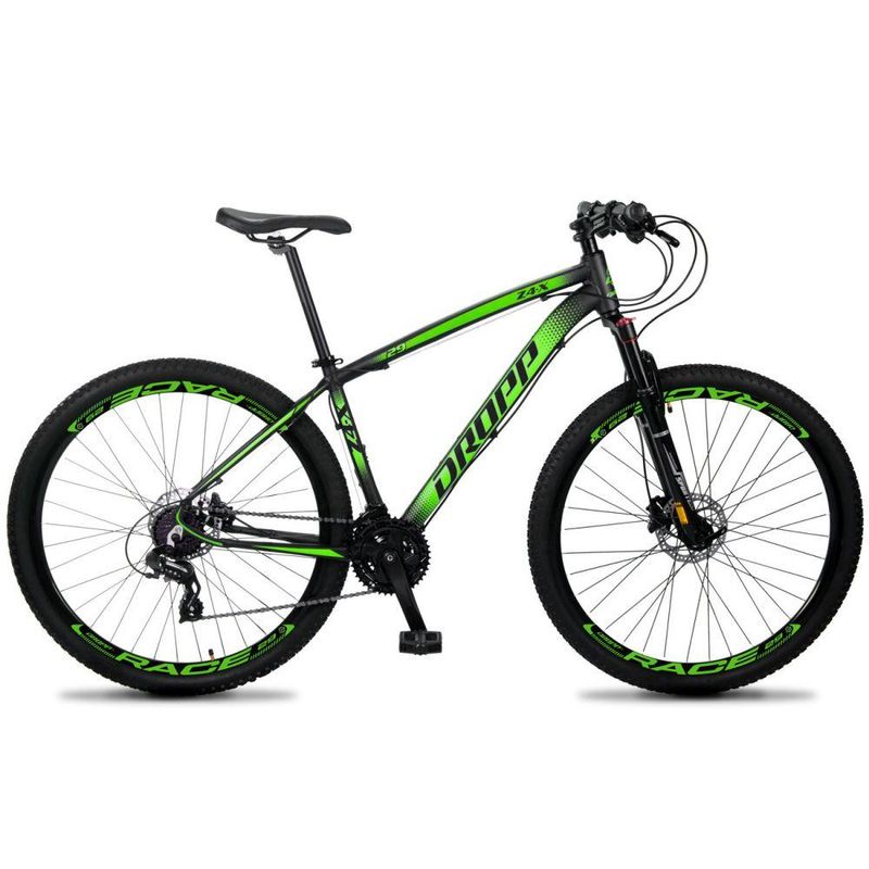 Bicicleta Dropp Z4x 2020 T15 Aro 29 Susp. Dianteira 24 Marchas - Preto/verde