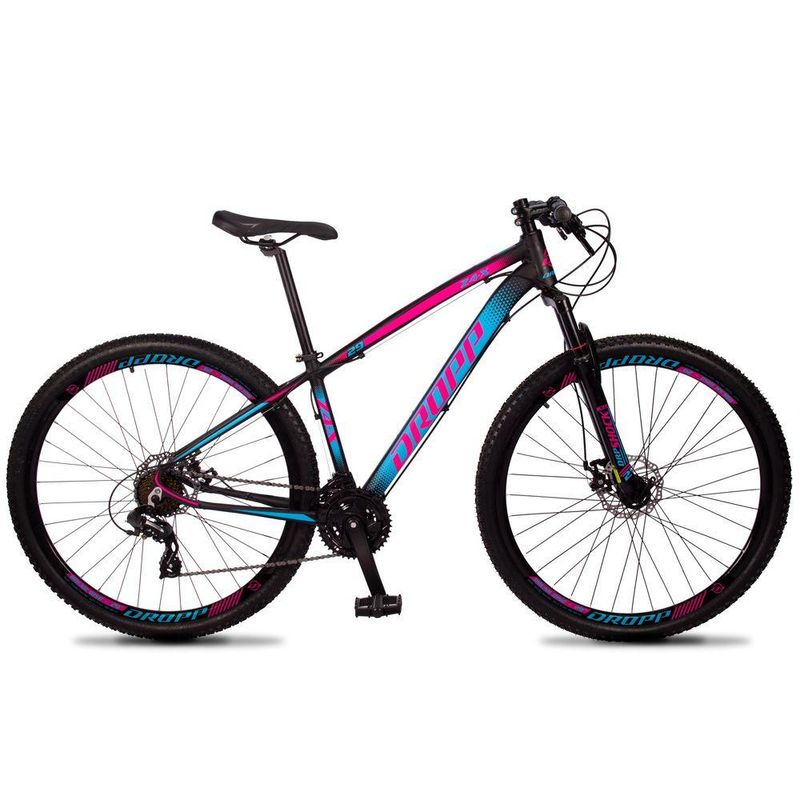 Bicicleta Dropp Z4x 2020 T19 Aro 29 Susp. Dianteira 24 Marchas - Azul/preto/rosa