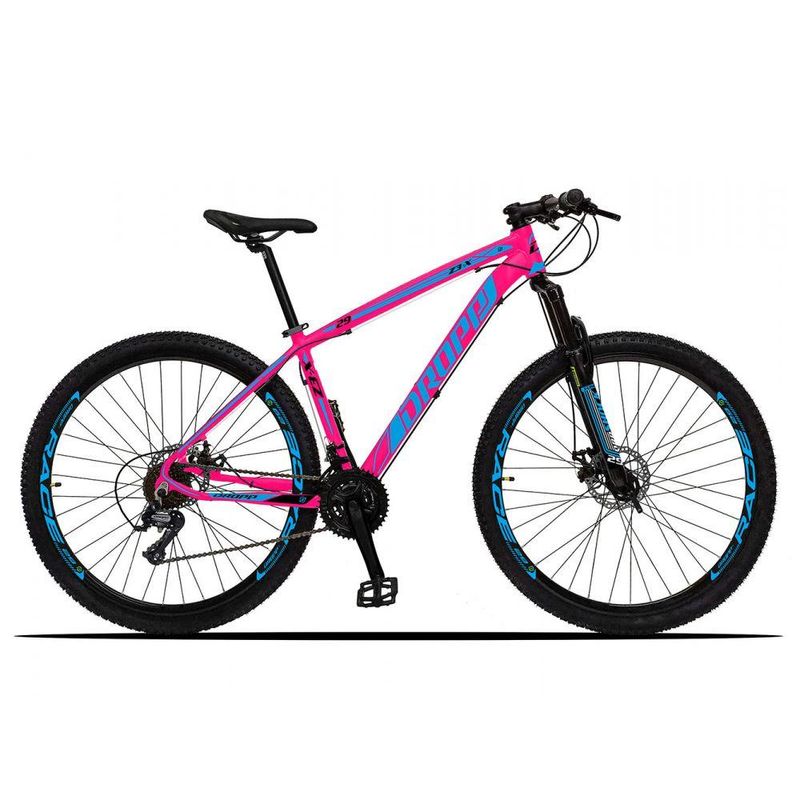 Bicicleta Dropp Z3x Disc M T15 Aro 29 Susp. Dianteira 21 Marchas - Azul/rosa