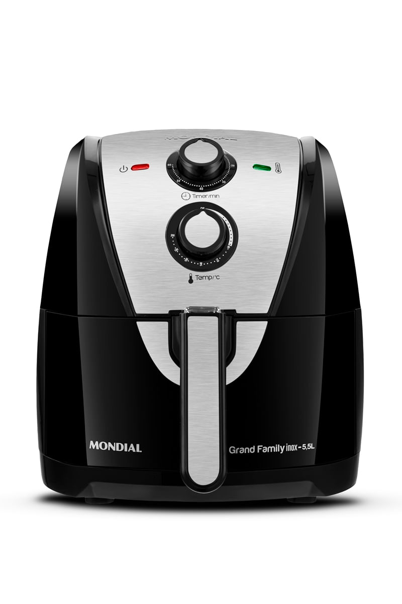 Fritadeira Sem Oleo Mondial Air Fryer Grand Family Inox 5,5l 110v Af-55i