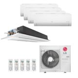 Ar Condicionado Multi Split Penta Split Inverter Lg 48000 Btus (1x18000 Cassete 1 Via + 1x18000 + 1x12000 + 2x9000) Quente/frio 220v