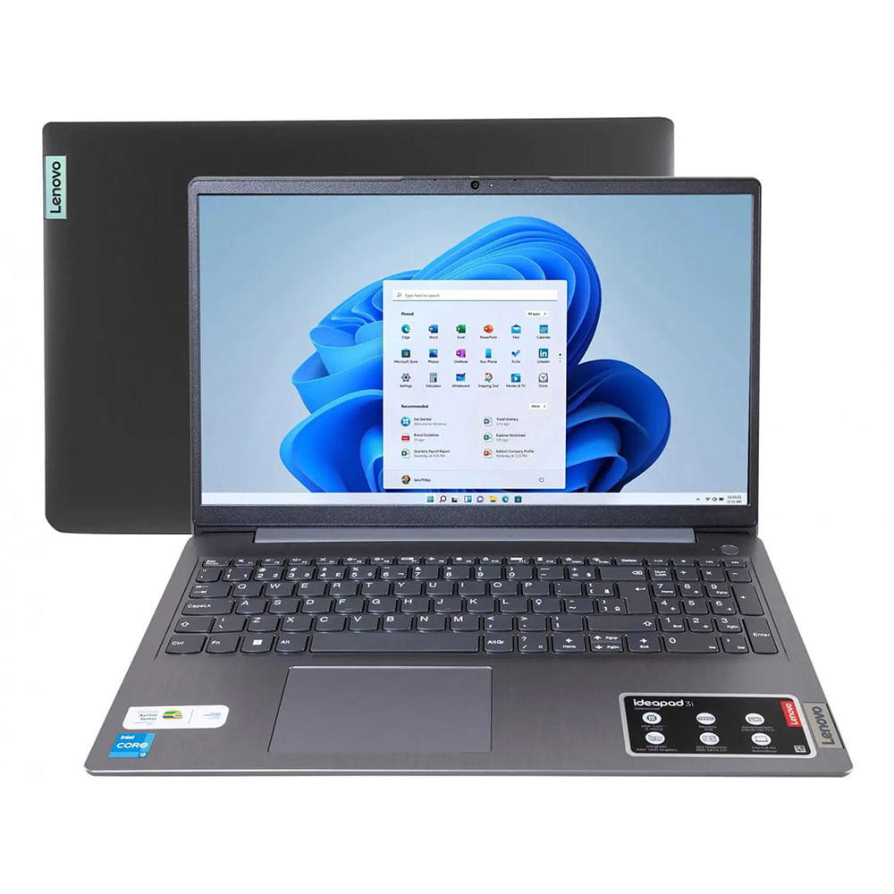 Notebook Intel Core I3 1115g4 4gb Ram 256gb Ssd Lenovo Ideapad 3i-15igl Tela 15.6&amp;quot; Win 11 82md000abr