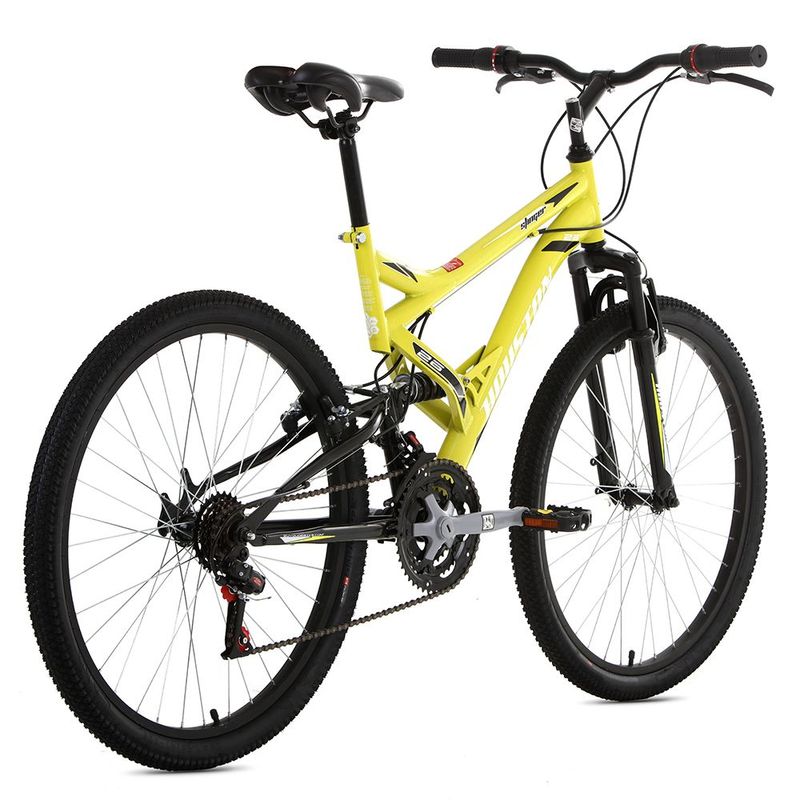 Bicicleta Houston Stinger Aro 26 Full Suspensão 21 Marchas - Amarelo/preto