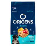 Biscoito Origens Banana, Maçã E Aveia Para Cães Filhotes - 300 G