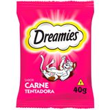 Petisco Dreamies Carne Para Gatos Adultos - 40 G