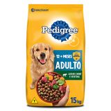 Ração Seca Pedigree Carne E Vegetais Para Cães Adultos Raças Médias E Grandes - 15 Kg