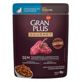 Ração Úmida Granplus Gourmet Sachê Ovelha Para Gatos Castrados - 85 G