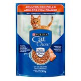 Ração Úmida Nestlé Purina Cat Chow Sachê Adultos Frango Ao Molho - 85 G