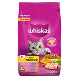 Ração Whiskas Frango Para Gatos Adultos - 900 G