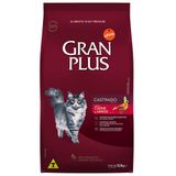 Ração Granplus Carne E Arroz Para Gatos Castrados - 10,1 Kg