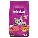 Ração Seca Whiskas Mix De Carnes Para Gatos Adultos - 10,1 Kg