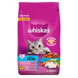 Ração Whiskas Peixe Para Gatos Adultos - 900 G