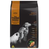 Ração Seca Three Dogs Super Premium Frango E Chá Verde Para Cães Sênior 7+ - 15 Kg